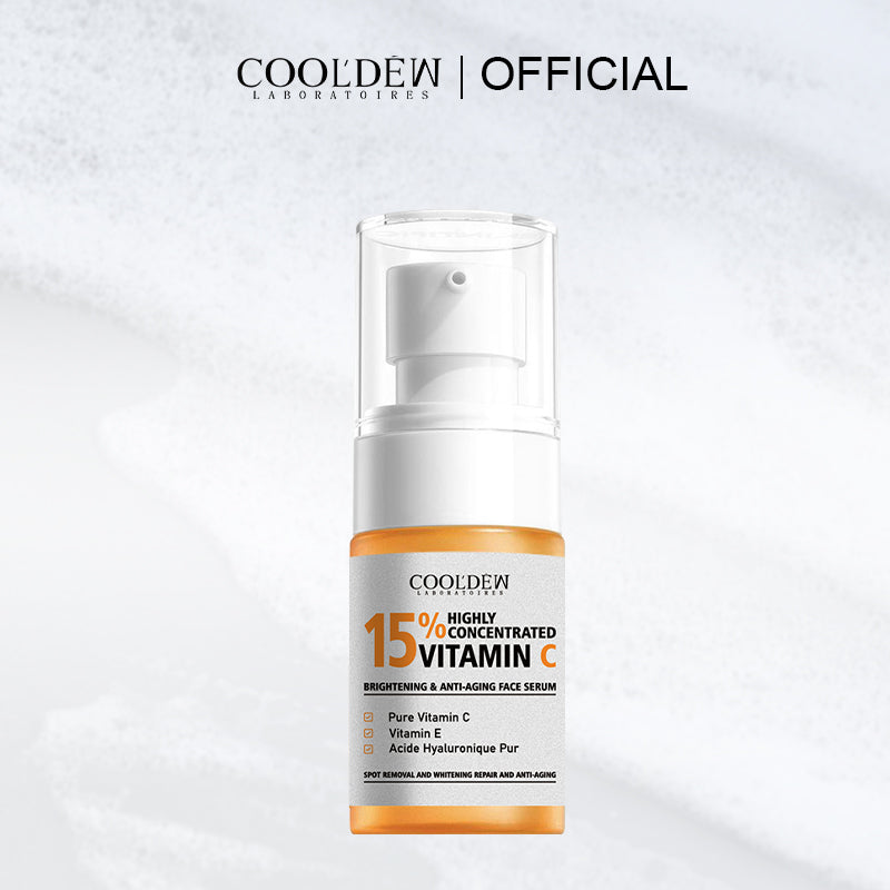 COOLDEW 15% Highly Concentrated VITAMIN C Brightening &Antiaging Face Serum(15% 高浓度 维生素 C 美白 抗衰老面部精华液)