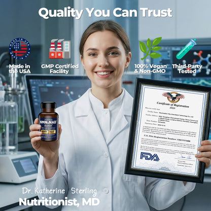 IKOTIET-NAD+ Supplement for Anti-Aging and Cell Regeneration, NAD+NMN, 300 mg Niagen, 30 Servings | Supports Cellular Energy, Skin Care, Brain, and Muscles | Niacinamide Ribose (NR) 1 Capsule Daily | 1 Bottle + 1 Trial Pack support cellular energy extra s